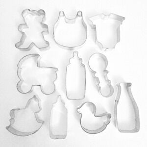 Baby Shower‎ / Gender Reveal Vintage Cookie Cutters (Set of 10)